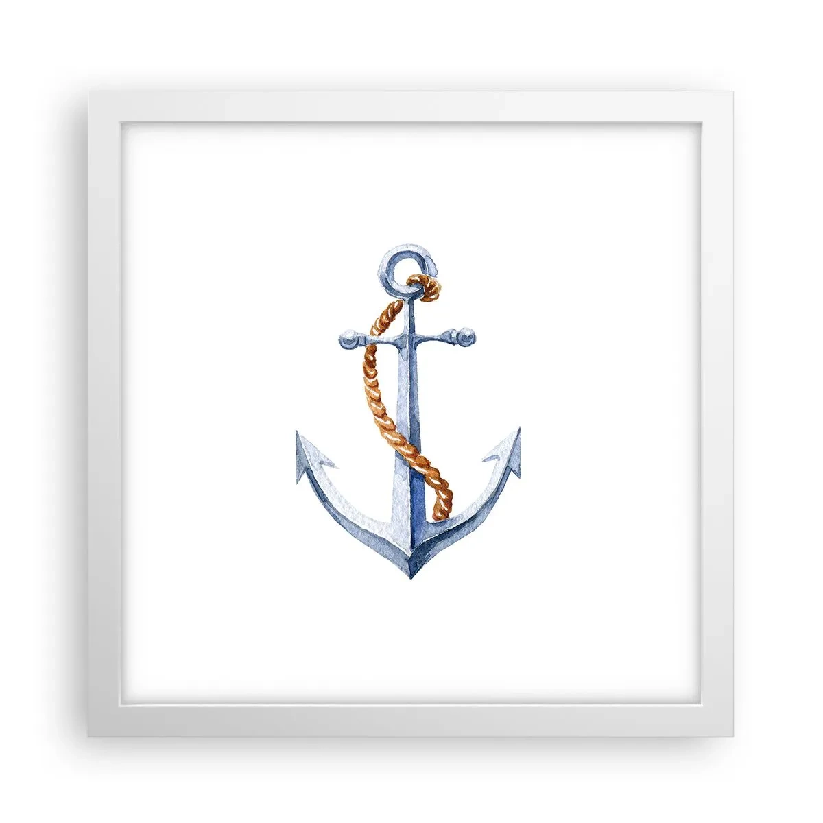 Poster in einem weißen Rahmen - Ahoi Abenteuer! - 30x30 cm