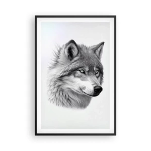 Poster in einem schwarzem Rahmen - Alpha – ohne Zweifel - 61x91 cm