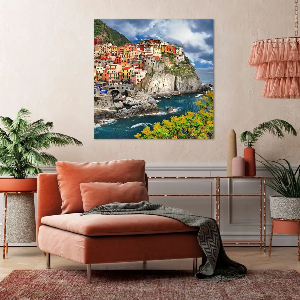 Bild auf Leinwand - Leinwandbild - Eine Gruppe umarmt die Felsen - 50x50 cm