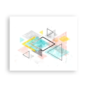 Poster - Geometrisches Spiel - 50x40 cm