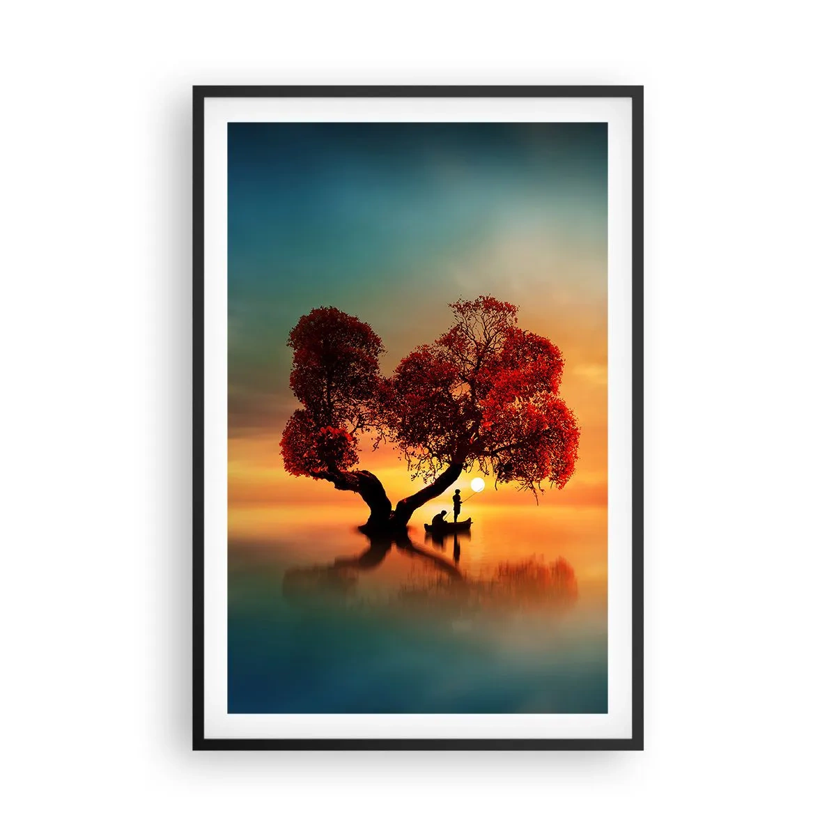 Poster in einem schwarzem Rahmen - Oddaysons und die Stille der Weltlosen - 61x91 cm