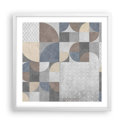 Poster in einem weißen Rahmen - Keramische Fantasie - 50x50 cm