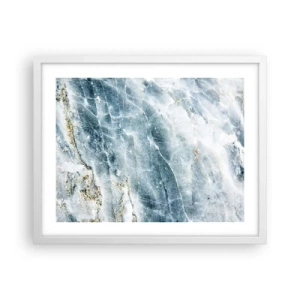 Poster in einem weißen Rahmen - Eiswelt - 50x40 cm