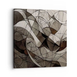 Bild auf Leinwand - Leinwandbild - Zirkulation von Erdfarben - 30x30 cm