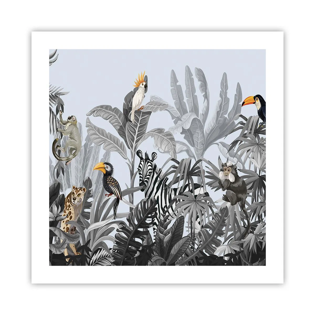 Poster - Afrikanisches Märchen - 50x50 cm