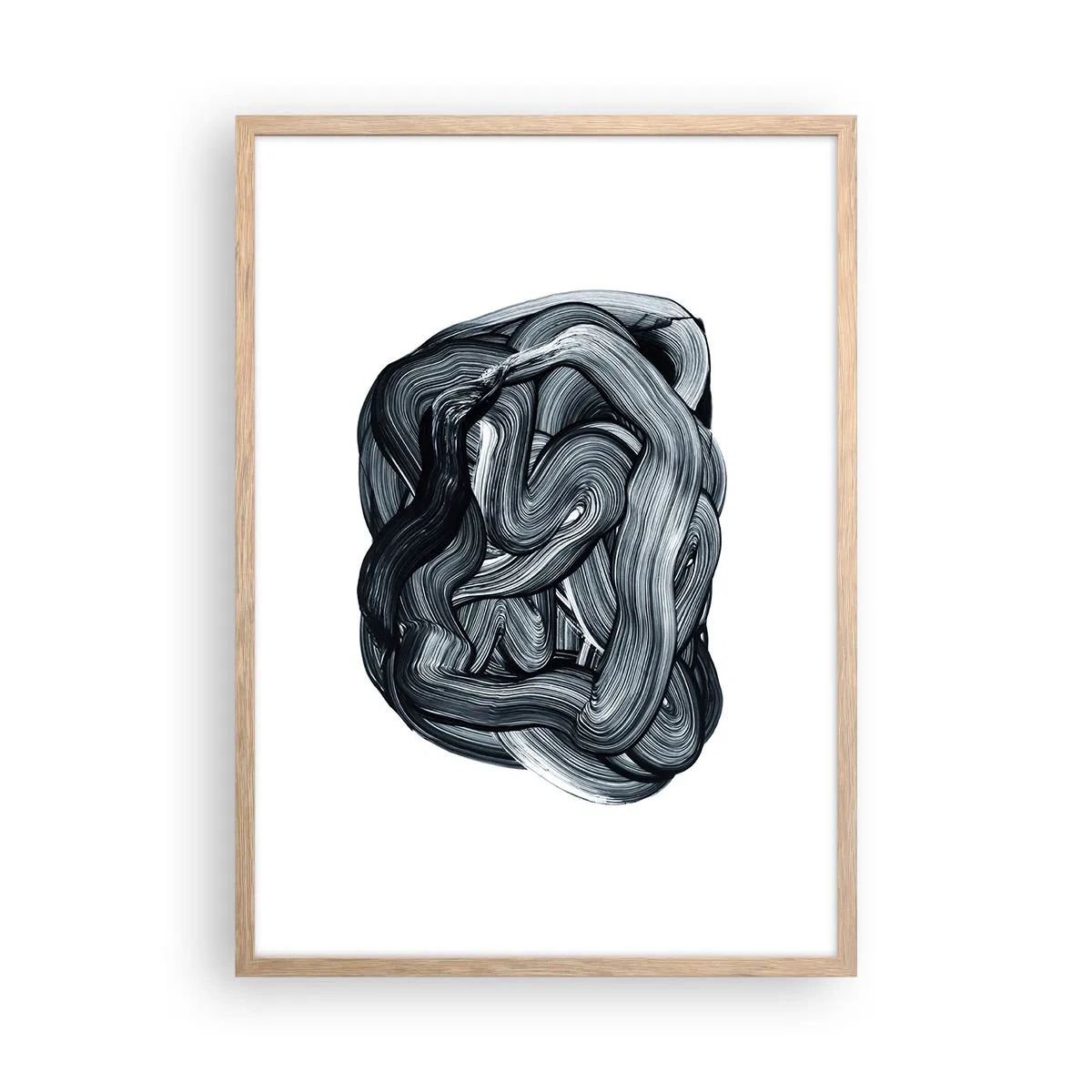 Poster in einem Rahmen aus heller Eiche - Es ist nicht so einfach - 50x70 cm