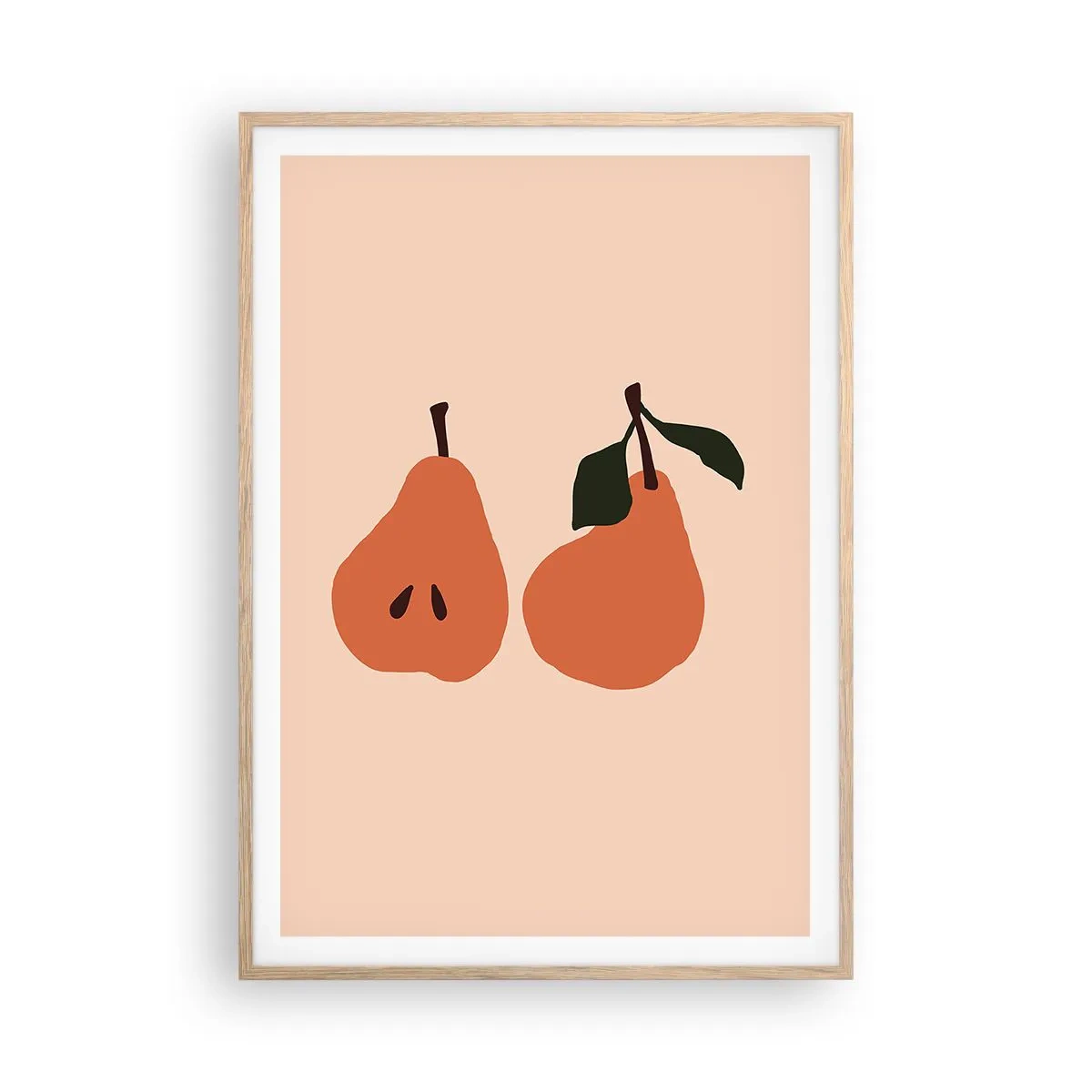 Poster in einem Rahmen aus heller Eiche - Pure Süße - 70x100 cm