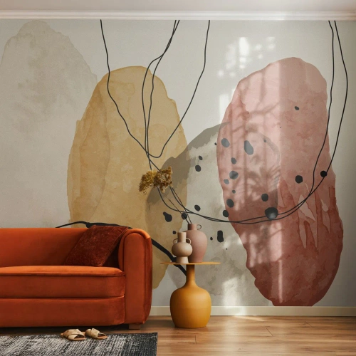 Fototapete Standard Eco - Wie leichte, transparente Luft - Abstraktion, Stück, Moderne Kunst - 200x140 cm
