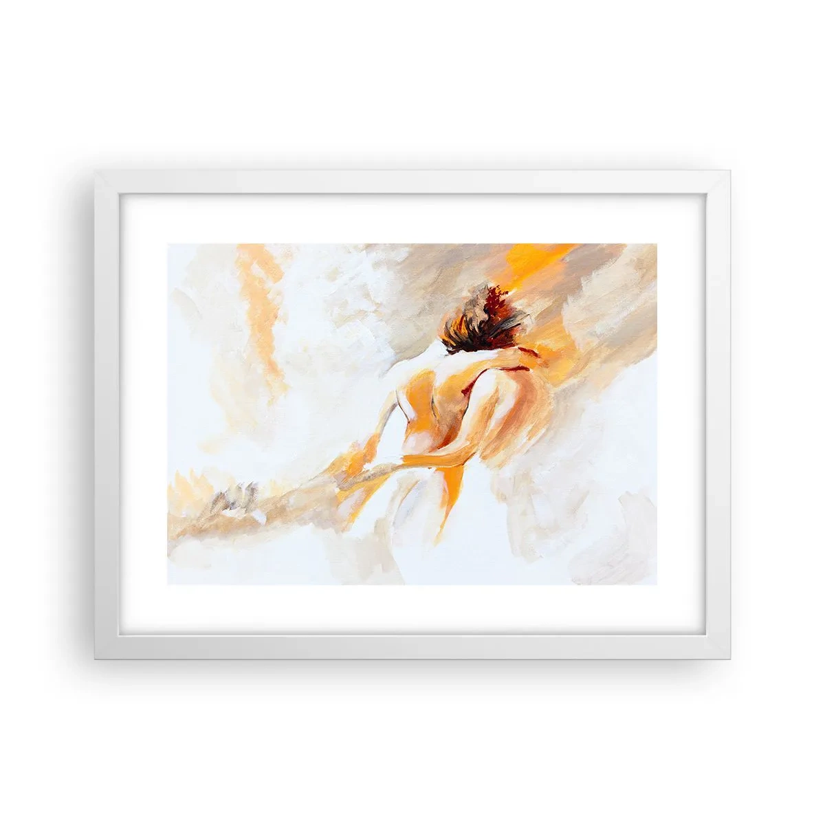 Poster in einem weißen Rahmen - Am Himmel der Nähe - 40x30 cm