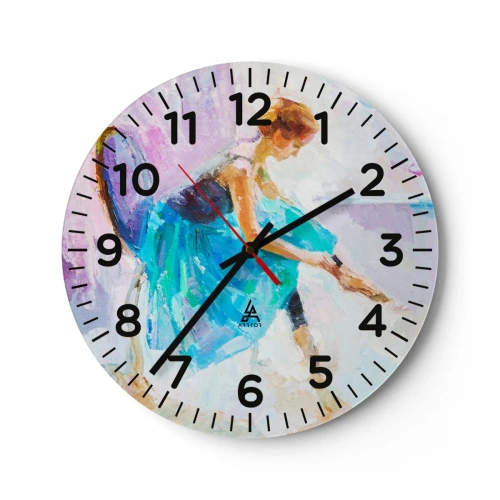 Wanduhr - Glasuhr - Unbeschreibliche Anmut, subtiler Charme - 30x30 cm