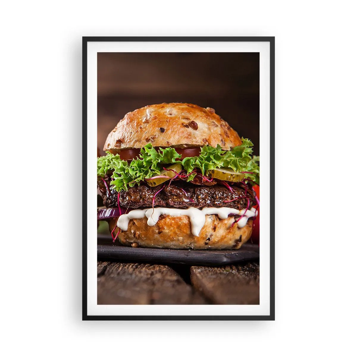 Poster in einem schwarzem Rahmen - Amerikanischer Traum - 61x91 cm