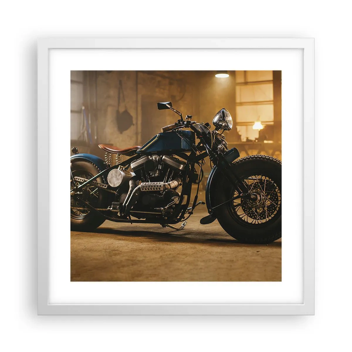Poster in einem weißen Rahmen - Ich kann alles - 40x40 cm