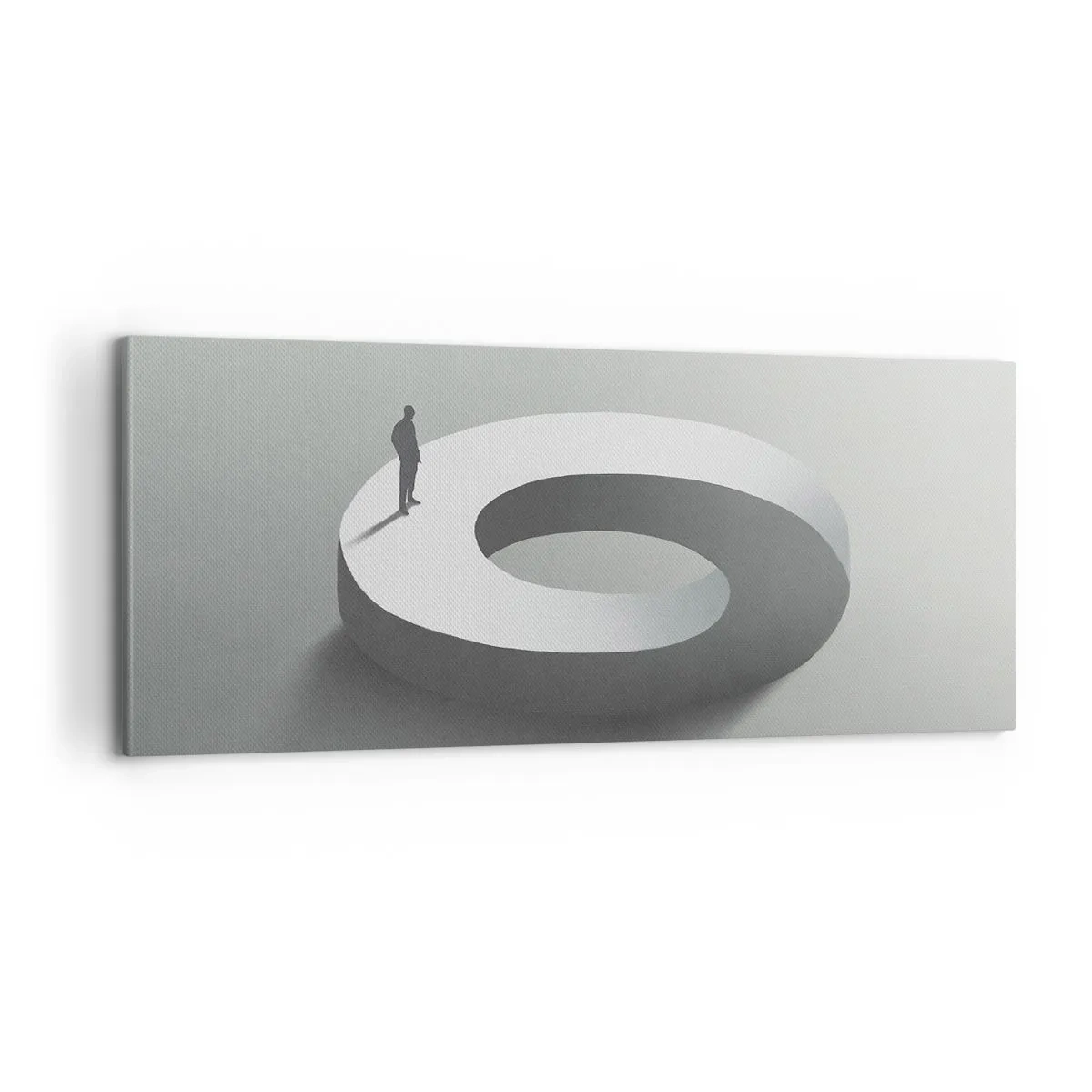 Bild auf Leinwand - Leinwandbild - Und wie soll man davon klug werden - 100x40 cm