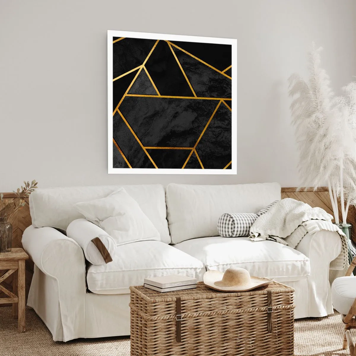 Poster - Dunkelheit und Glanz - 50x50 cm