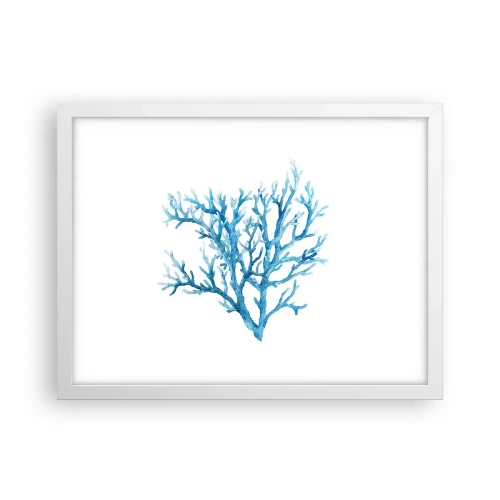 Poster in einem weißen Rahmen - Nautisches Filigran - 40x30 cm
