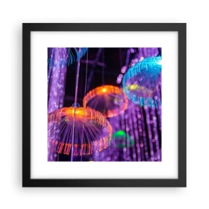 Poster in einem schwarzem Rahmen - Lichtbrunnen - 30x30 cm