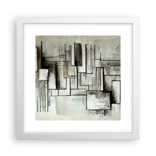 Poster in einem weißen Rahmen - Kraft der Einfachheit - 30x30 cm