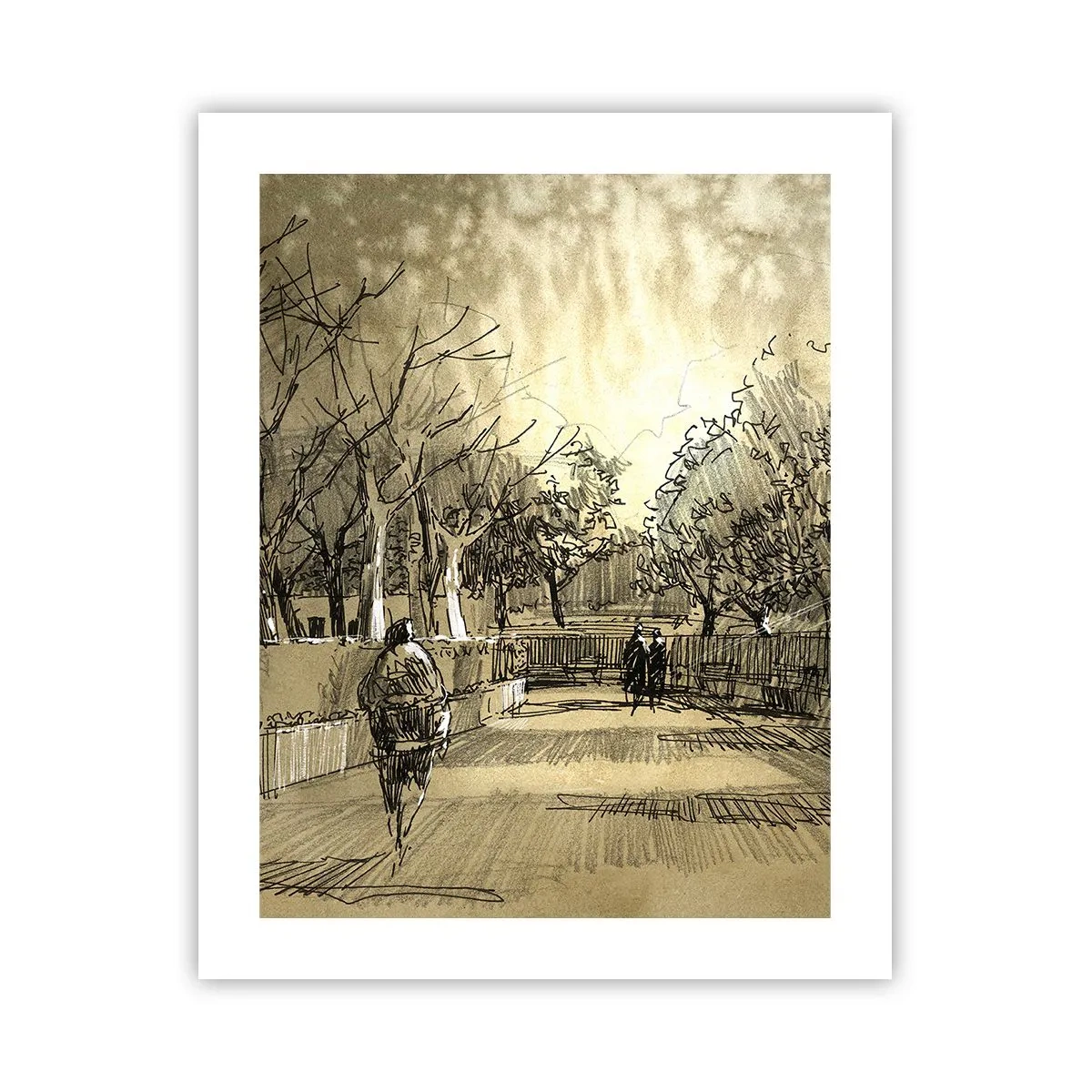 Poster - Ein Moment mit einer Feder angehalten - 40x50 cm