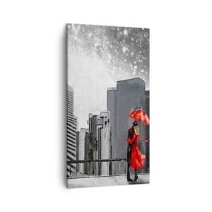 Bild auf Leinwand - Leinwandbild - Der Mensch ist kein Stein - 45x80 cm