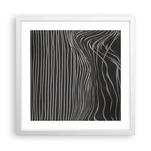 Poster in einem weißen Rahmen - Rhythmus und Akzent - 40x40 cm