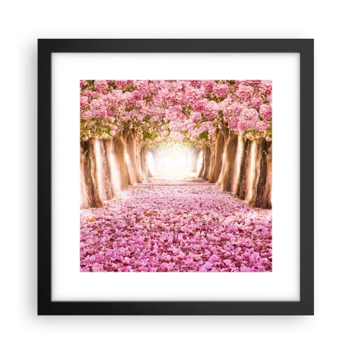 Poster in einem schwarzem Rahmen - Der Weg ins Paradies - 30x30 cm