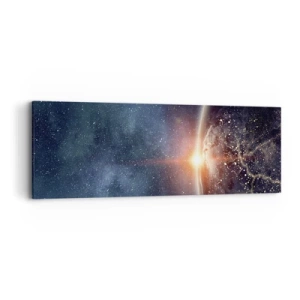 Bild auf Leinwand - Leinwandbild - In einer neuen Perspektive - 90x30 cm