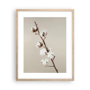 Poster in einem Rahmen aus heller Eiche - An der Quelle der Weichheit - 40x50 cm