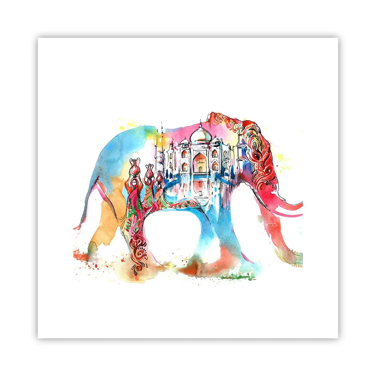 Poster - Indien – die Aura der Liebe - 30x30 cm