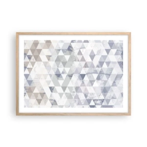 Poster in einem Rahmen aus heller Eiche - Im Rhythmus auf drei - 70x50 cm