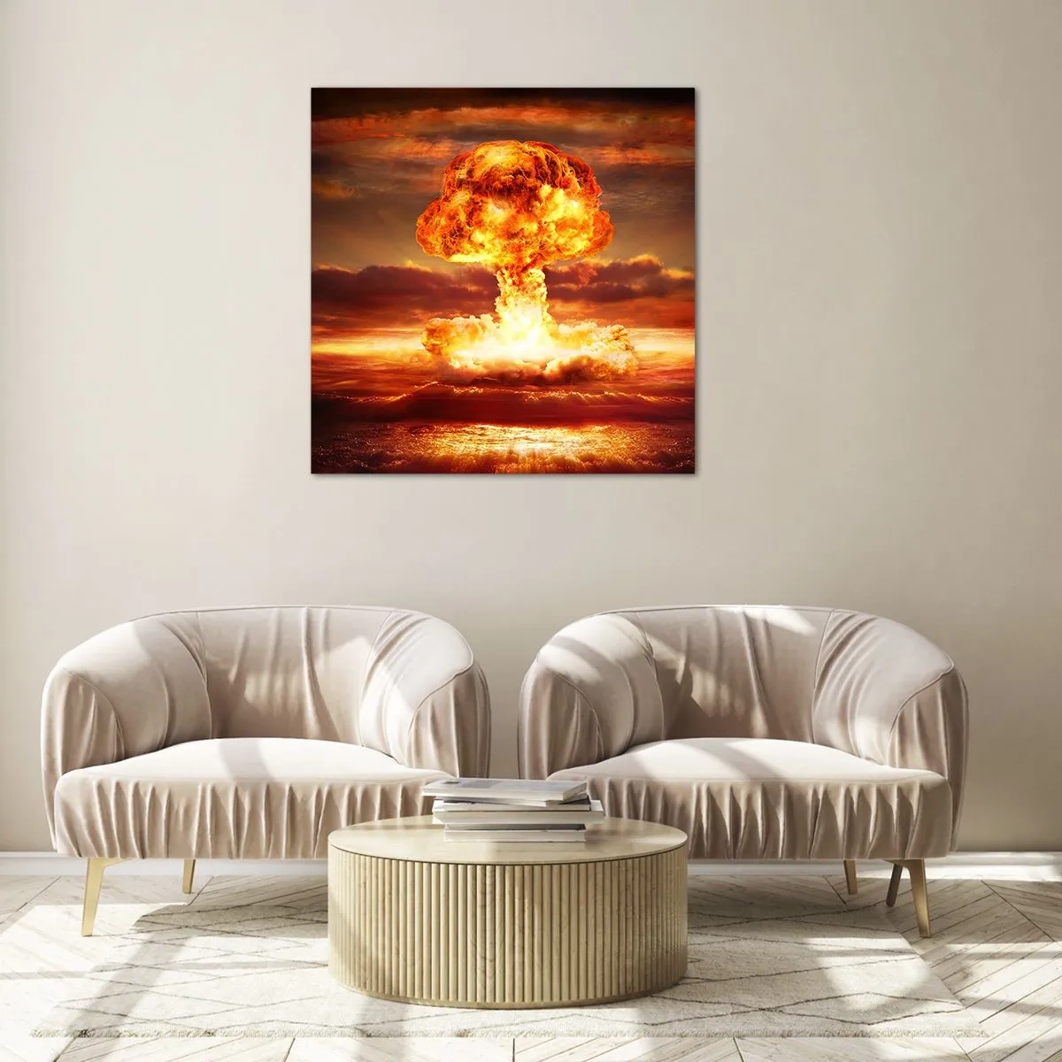 Glasbild - Bild auf glas - Und das Ende wird kommen - 30x30 cm