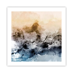 Poster - In einer Nebelwolke ertrunken - 50x50 cm