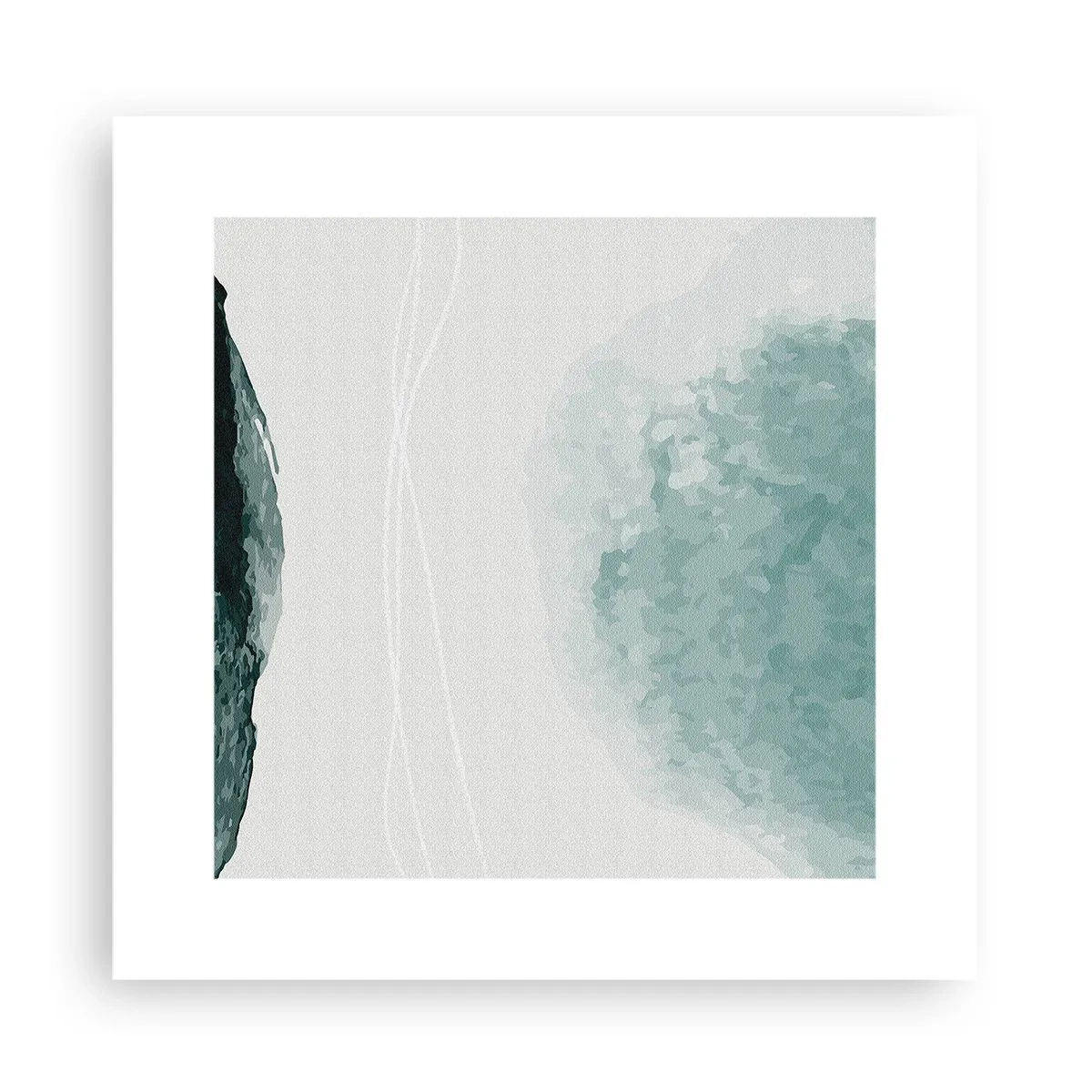 Poster - Begegnung mit Nebel - 30x30 cm