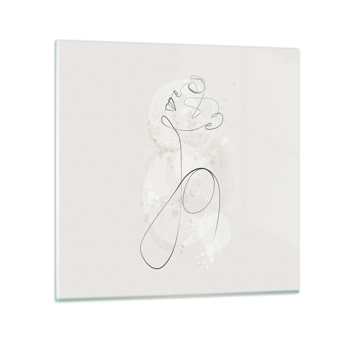 Glasbild - Bild auf glas - Die Spirale der Schönheit - 50x50 cm