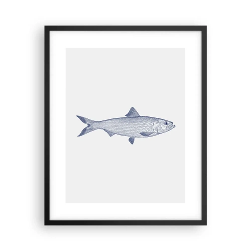 Poster in einem schwarzem Rahmen - Grüße aus den nördlichen Meeren - 40x50 cm