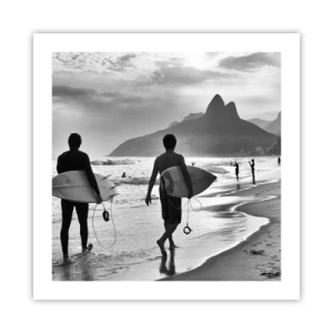 Poster - Single-Wave-Samba - 50x50 cm