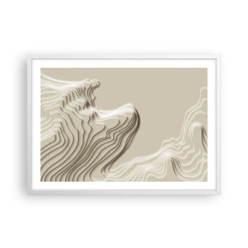 Poster in einem weißen Rahmen - Topographie der Kunst - 70x50 cm