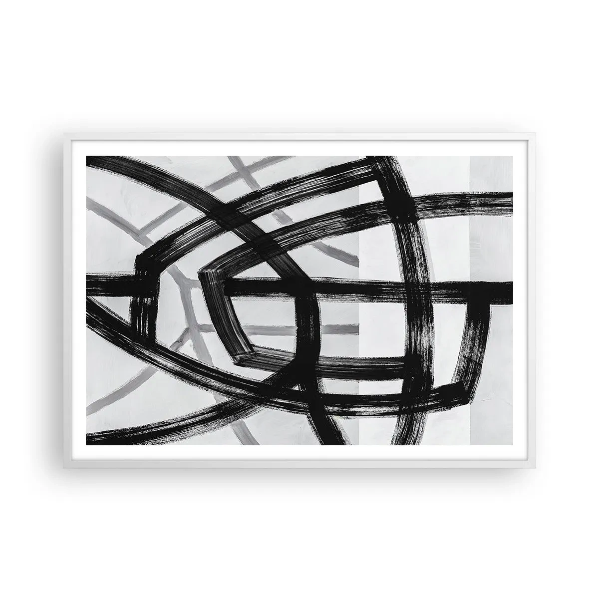 Poster in einem weißen Rahmen - Bautiefe - 100x70 cm