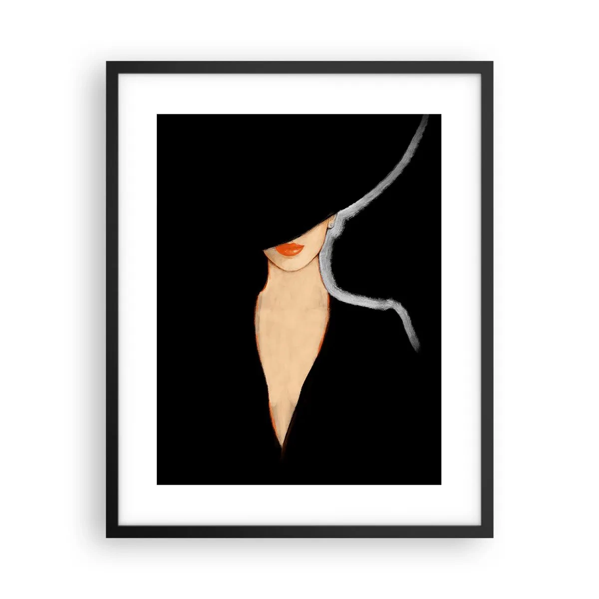 Poster in einem schwarzem Rahmen - Eleganz und Stil - 40x50 cm