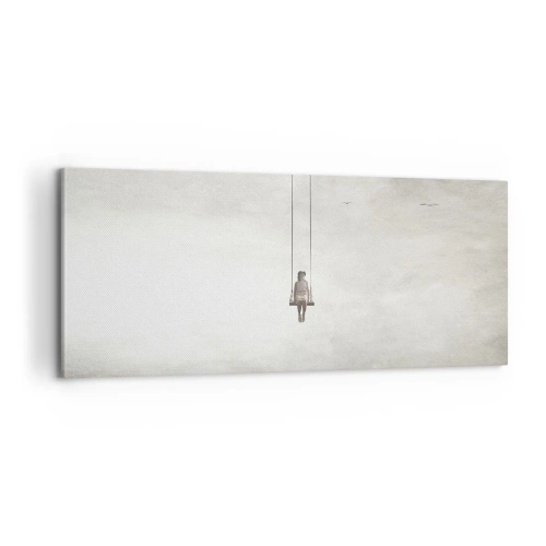 Bild auf Leinwand - Leinwandbild - Ein Kind in uns - 100x40 cm