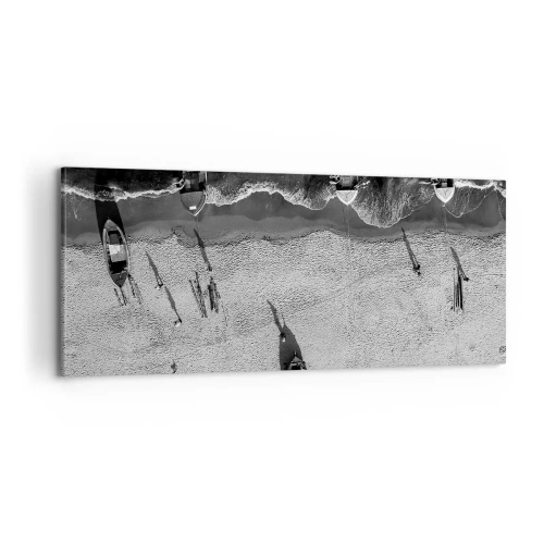 Bild auf Leinwand - Leinwandbild - Immer noch am Ufer… - 100x40 cm
