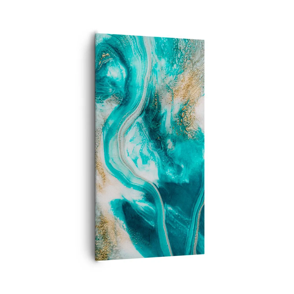 Bild auf Leinwand - Leinwandbild - Der Fluss aus Gold - 65x120 cm