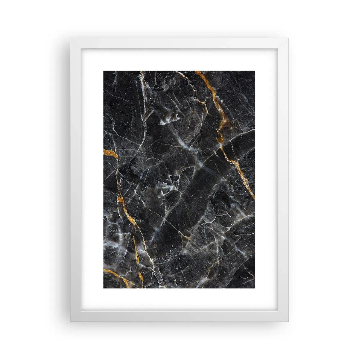 Poster in einem weißen Rahmen - Das Innenleben des Steins - 30x40 cm