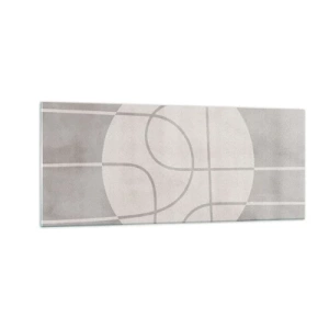 Glasbild - Bild auf glas - Kreisförmig und geradeaus - 100x40 cm