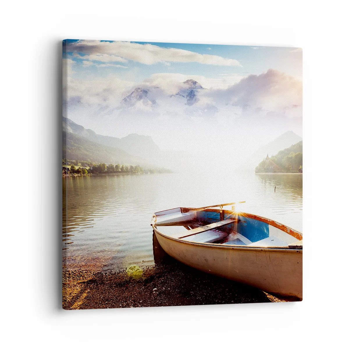 Bild auf Leinwand - Leinwandbild - Am tollen und klaren Wasser - 40x40 cm