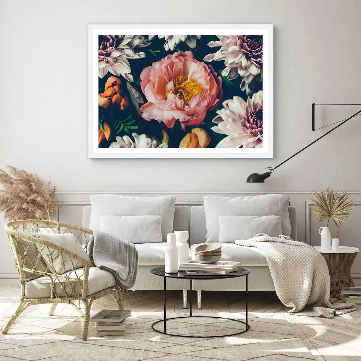 Poster in einem weißen Rahmen - Mit barocker Pracht - 50x40 cm