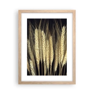 Poster in einem Rahmen aus heller Eiche - Rustikale Magie - 30x40 cm