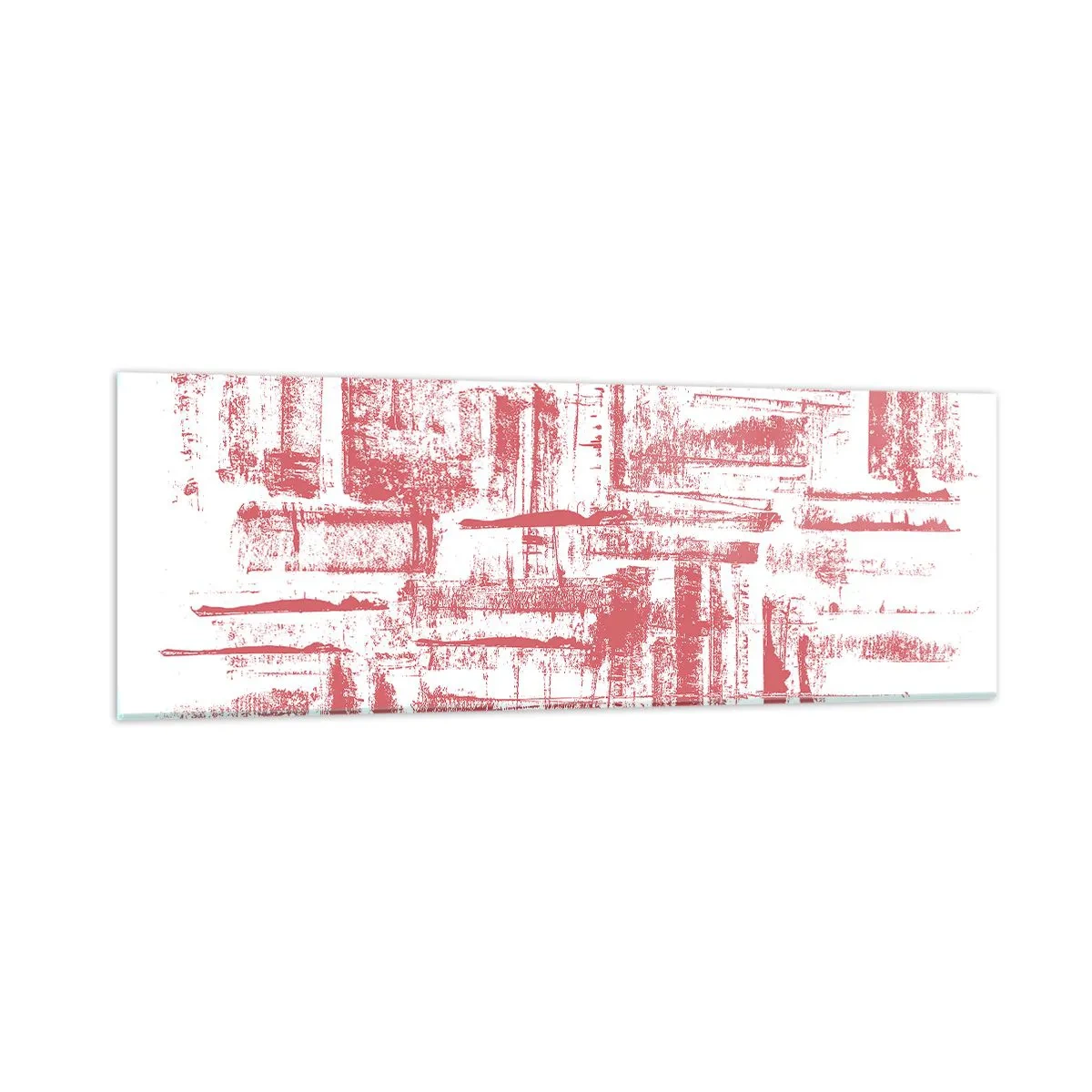 Glasbild - Bild auf glas - Die rote Stadt - 90x30 cm