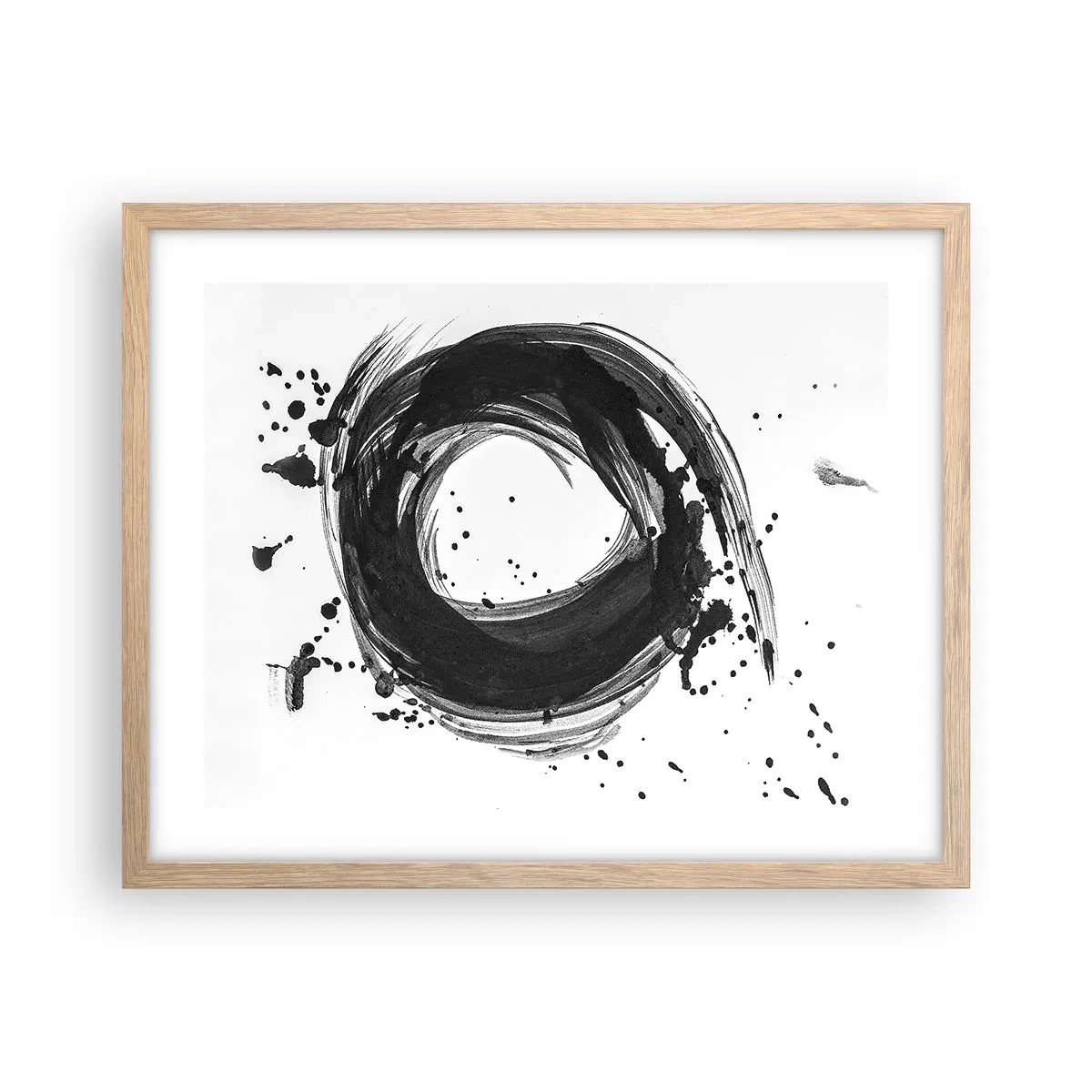 Poster in einem Rahmen aus heller Eiche - Der Wirbel der Schöpfung - 50x40 cm