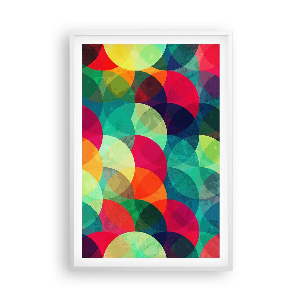 Poster in einem weißen Rahmen - Aufstieg zum Regenbogen - 61x91 cm