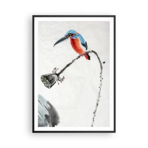 Poster in einem schwarzem Rahmen - Das Leben der Wiese - 70x100 cm